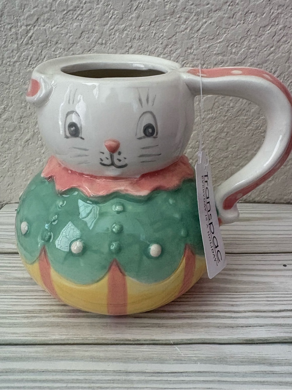Johanna Parker Transpac Dottie Bunny Mug Easter NEW